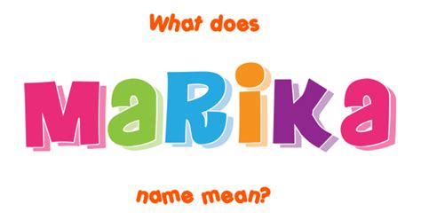 marika meaning in english